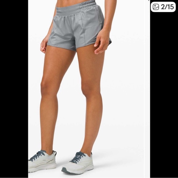 lululemon athletica Pants - lululemon athletica Women's Silver Athletic Shorts